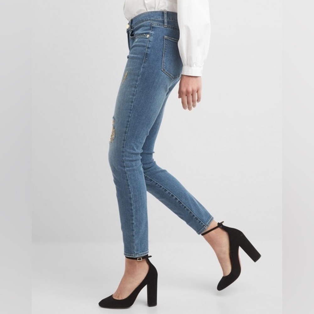 GAP Gold Distressed True Skinny Jeans - Picture 7 of 13